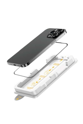 İphone 17 Pro Max Uyumlu Premium Alüminyum Safir Cam Ekran Koruyucu 9h Sertlik & Kolay Uygulama Kiti