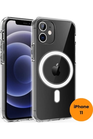 Teknoway Apple, Uyumlu iPhone 11 Magshield Kılıf Şeffaf