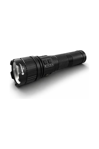 Bedotech Bd-3 30w Tg Led Alüminyum Alaşımlı Zoomlu Type-c Analog Pil Göstergeli Şarjlı El Feneri Açık Lacivert