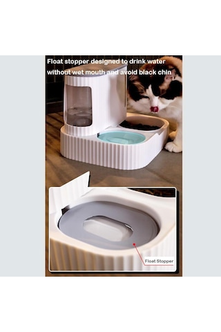 Tr Otomatik Evcil Hayvan Besleyici 3l Yiyecek Kasesi 850ml Su Şişesi Köpek Kedi Besleme Aracı Dağıtıcı Sulama Ma