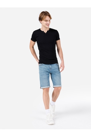 Colin's Colins 044 Karl Normal Kesim Düşük Bel Düz Paça Jean Erkek Şort Cl1069523 Q1.V1 Dn09019 Mavi