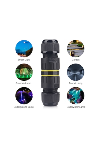 Suofeng Ip68 Su Geçirmez Konnektör, Dış Mekan Kablosu Bağlantısı, Ew-m20-3p 9-12mm , 24a Akım, -40 C/+105 C Çalışma Sıcaklığı