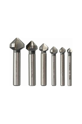 Lijinxu 3 Flüt 90 Hss Havşa Açma Ucu Pah Kırma Parmak 10,4-mm-doğal