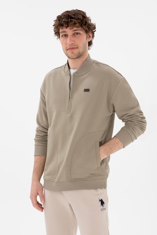 U.s. Polo Assn. Erkek Açık Haki Sweatshirt 50293380-vr183 Acık Hakı Açık Haki