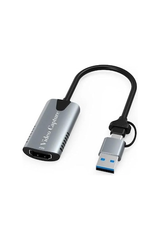 Alfalink Al-vd018 Type-c 2 İn 1 Usb Hdmi 1080p Capture 2.0 Video Edit