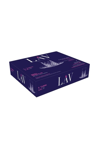 Lav Odin Cam Çay Seti 6 Kişilik 170 ml (6 Çay Bardağı, 6 Çay Tabağı)