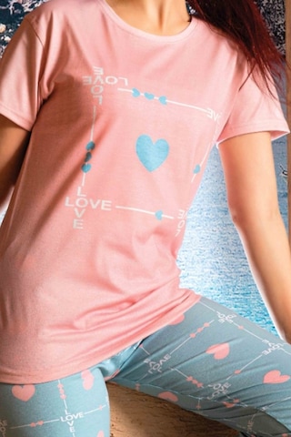Sude Homewear Kadın Kısa Kol Modal Pijama Takımı Pembe