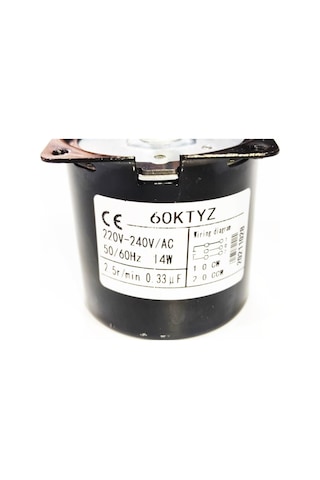 60ktyz 14w 2,5rpm Senkron Motor Döner, Kuluçka, Kızartma, Buz Makineleri İçin