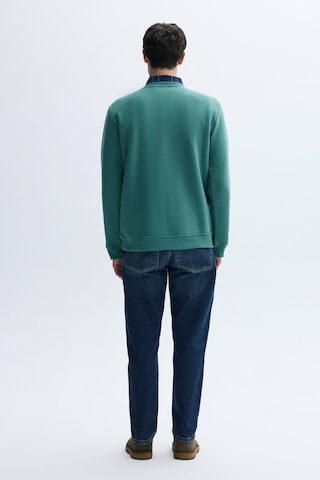 Mudo Erkek Erkek Yeşil Nakışlı Bisiklet Yaka Sweatshirt 1265073