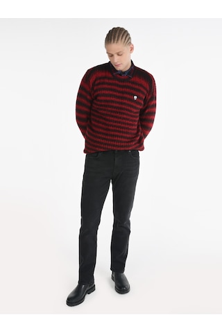 Colins Regular Fit Bisiklet Yaka Triko Mor Erkek Kazak Cl1065907 Mor