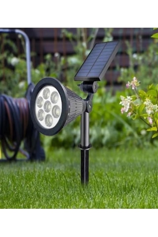 7w Led Güneş Enerjili Solar Kazıklı Çim Armatür Cata Gün Işığı