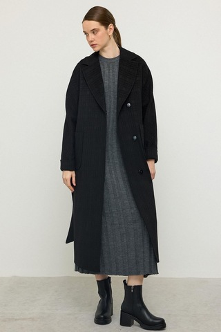 Olcay Torba Cepli Kendinden Desenli Oversize Limited Edition Kaban Siyah 3140