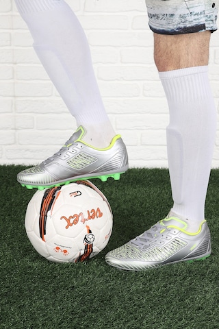 Jump 27048 Krampon Çim Halısaha Erkek Futbol Ayakkabı Gümüş