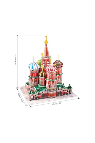 C239H Cubic Fun. St. Basils Cathedral 32 Parça. 3D - 3 Boyutlu Pu