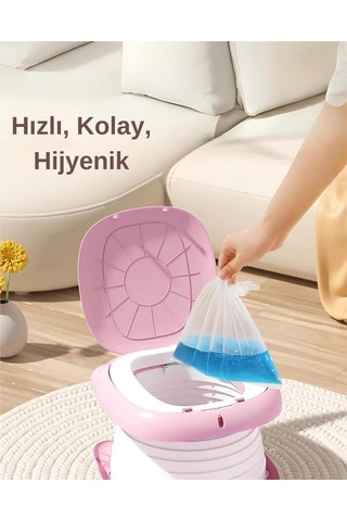 Mooiebaby's Cat Potty Katlanabilir Çocuk Tuvaleti Pembe