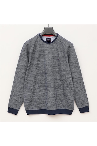 Dio Rise Erkek Uzun Kol İnce Sweatshirt - Czt-126 - Marine - Buz Mavi Marine - Buz Mavi