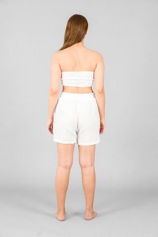 Asc Sun Kadın Müslin Crop Top Beyaz