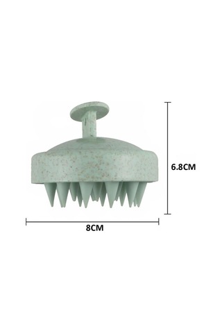 Koodmax Duş Tarağı Yumuşak Silikon Saç Yıkama Saç Derisi Masaj Tarağı - Yeşil