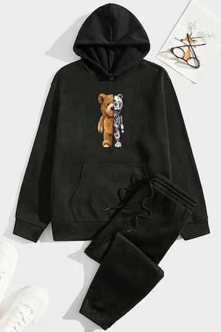 Kadın Bear Eşofman Takımı Siyah