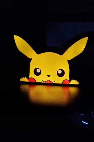Pikachu Tasarımlı Gece Lambası Çok Renkli