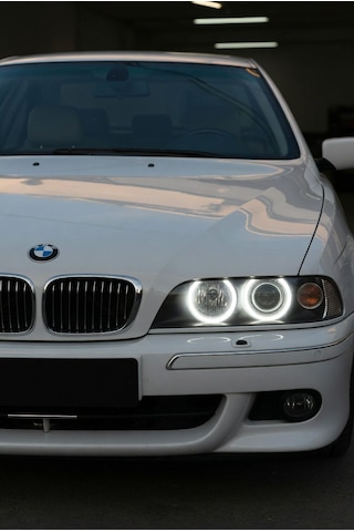 Bmw E39 Led Angel Halka Seti Beyaz Far İçi Halka Premium Görünüm