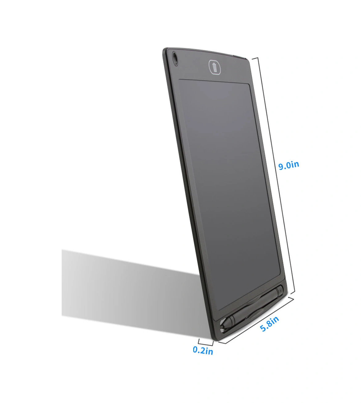 Hombey 8.5 İnç Lcd Elektronik Yazma Tahtası - Parlak Ekran, Tek Tuş Silme, Taşınabilir, Çocuk Ve Ofis Kullanıma Uygun Siyah Diğer