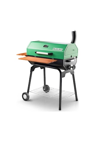 Rehome Guruss Cg-075 Barbekü Mangal Kömürlü 75 Cm Yeşil Tam Set