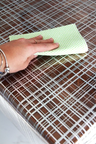 Pvc Şeffaf Desenli Silinebilir Muşamba Masa Örtüsü 405-kareli Gümüş