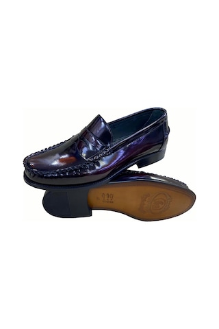 Erkek Loafer Bordo Açma Deri İçi Deri Kösele Taban Sula Bordo