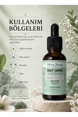 Minia Bahçe Bitki Ve Sanat Atölyesi Kalp Çakra Masaj Yağı 30 ML