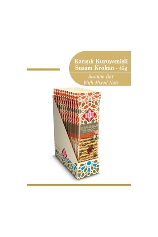 Karışık Kuruyemişli Susam Krokan 45 G X 12 Adet