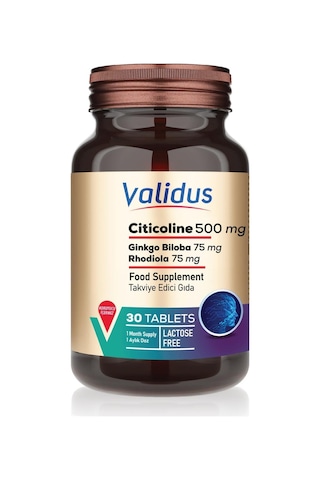 Validus Sitikolin 500 Mg 30 Tablet