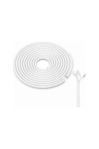 Spiral Kablo Kanalı Kablo Düzenleyici Toplayıcı 16mm Genişlik 1 Metre Uzunluk Beyaz Al5467