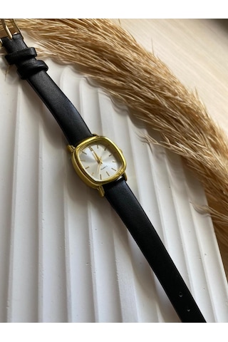 Rubsey Vintage Kadın Kol Saati Retro Minimal Deri Dordon 1 Adet Gümüş