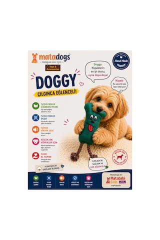 Matatabi Doggy Kumaş Sesli Köpek Oyuncağı 23 Cm