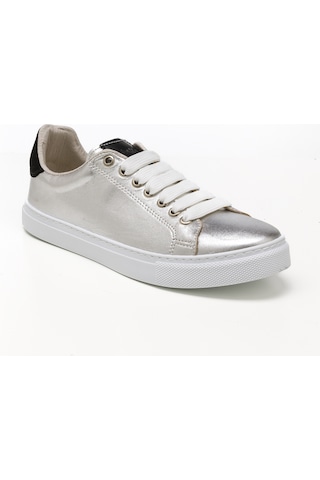 Gümüş Siyah Sim Sneaker Günlük Kadın Mar-25y-209-02 John May Gümüş-siyah Sim Gümüş Siyah Sim Gümüş - Siyah