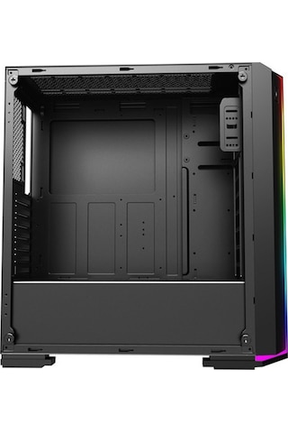 Powerboost VK-G3906S USB 3.0 Siyah Rainbow RGB Fan Strip MidT Gaming Kasa (PSU Yok)