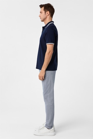Süvari Lacivert Regular Armürlü Polo Yaka Tişört-37365 Lacivert