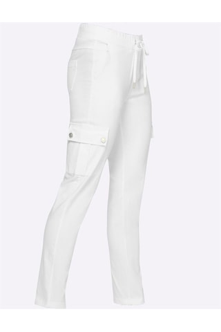Bulalgiy Kadın Beyaz Kargo Pantolon - Bga451916 Beyaz