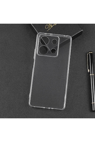 Zore Redmi Note 13 Pro 5g Kılıf Msra Süper Silikon Kapak - Renksiz Renksiz