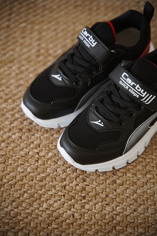 Daxtors D0132 Cırtlı Çocuk Unisex Sneaker Spor Ayakkabı Siyah-beyaz