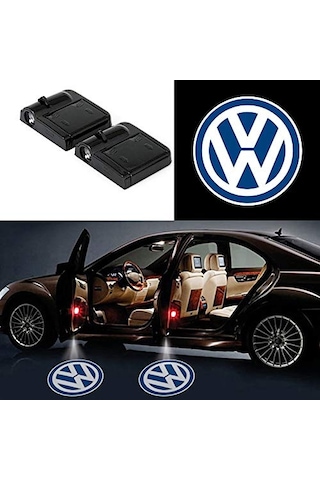 OtoÇizgi Vw Volkswagen Pilli Kapı Altı Led Logo 2 Adet OtoÇizgi