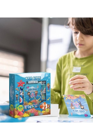 See Life Eğitici Çıkartma Ve Origami Deniz Dünyası 800'lü Sticker Hobi Seti