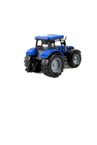 Oyuncak Model Traktör Işıklı Sesli Sürtmeli Traktör Mavi 20 CM
