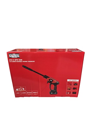 Attlas 21 HPW-402C 21V Akülü Basınçlı Yıkama Tabancası 2x4.0AH Akü Dahil - A0901011