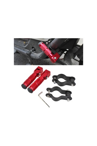 Homyl Evrensel Ayak Pegs Braketli Katlanmış Kaymaz Bisiklet Kir