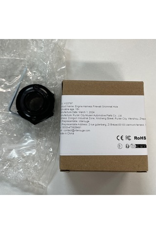 Skycity Motor Bağlantı Kablosu Fırewall Grommet Delik, Aluminyum Alaşım, Siyah, 7.5x7.5x4.5cm, 61g, Anahtar İle