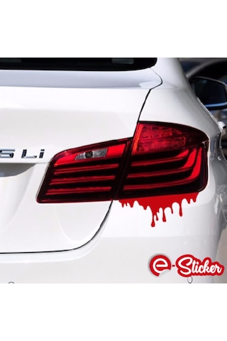 2 Adet Kan Damlası Far Sticker Oto Sticker Araba Sticker