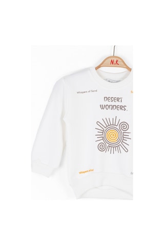 Xo Kids Erkek Çocuk Sweatshirt 9ay-4 Yaş 47605 Ekru