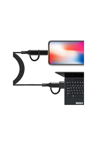 Winex 4in1 Typec-usb-lightning-type-c Çıkışlı Hızlı Şarj Kablosu